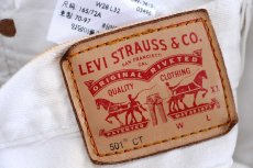 画像5: Levi'sリーバイス 501 CT ホワイト デニムパンツ W28★SDP4436 (5)