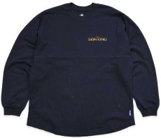 画像2: DISNEYディズニー SPIRIT JERSEY THE LION KING ライオンキング HAKUNA MATATA シンバ ティモン プンバァ コットン 長袖Tシャツ 黒 (2)