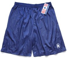 画像1: デッドストック★90s USA製 CONVERSEコンバース ALL STARオールスター メッシュ ショートパンツ 紺 2XL★特大 ショーツ (1)