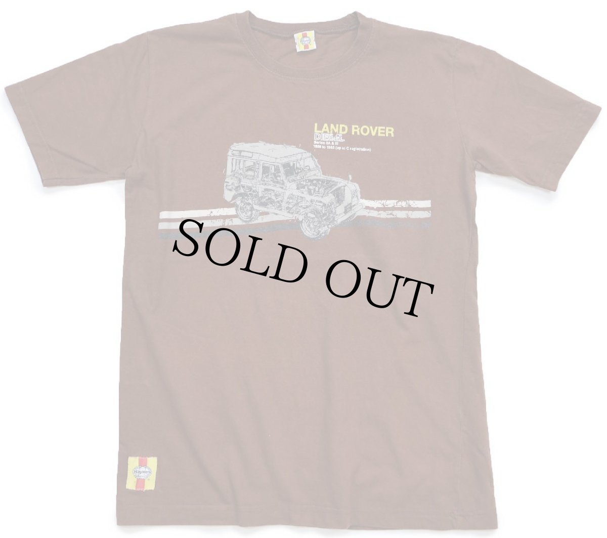 画像2: Haynes LAND ROVER DIESEL Series IIA&III 1958 to 1985 ランドローバー コットンTシャツ 茶 M (2)