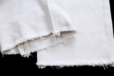 画像7: LEVI'Sリーバイス PREMIUM 501 BIGE USED加工 カットオフ カラーデニムパンツ ライトベージュ W26★SDP4437 (7)