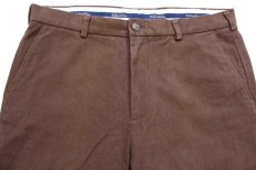 画像4: Brooks Brothersブルックスブラザーズ CLARK スラックス コットンパンツ 焦げ茶 W36 L34 (4)
