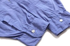 画像6: 90s USA製 Brooks Brothersブルックスブラザーズ Makers 無地 ボタンダウン コットンシャツ 薄紺 17.5-6★特大 (6)