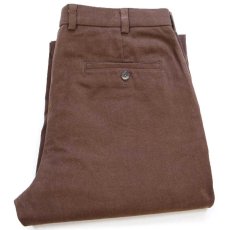画像1: Brooks Brothersブルックスブラザーズ CLARK スラックス コットンパンツ 焦げ茶 W36 L34 (1)