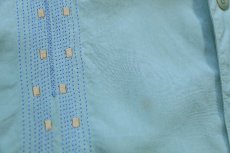 画像7: Nat Nast ステッチ装飾 半袖 リネンシャツ ミント XL (7)