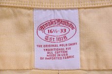 画像5: 00s USA製 Brooks Brothersブルックスブラザーズ ボタンダウン オックスフォード コットンシャツ 黄 16.5 (5)