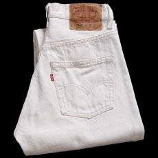 画像1: 90s オーストラリア製 Levi'sリーバイス 501 デニムパンツ 生成り 8 (1)