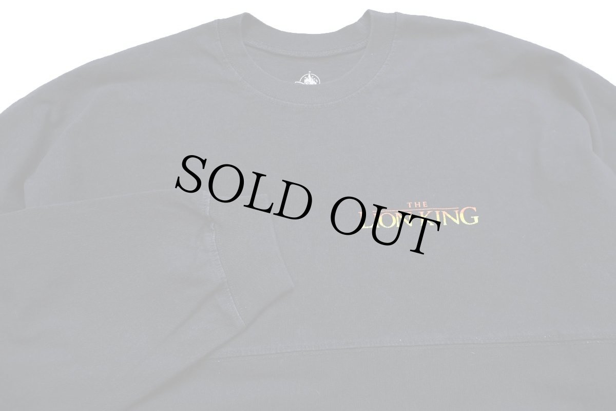 画像3: DISNEYディズニー SPIRIT JERSEY THE LION KING ライオンキング HAKUNA MATATA シンバ ティモン プンバァ コットン 長袖Tシャツ 黒 (3)
