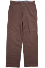 画像2: Brooks Brothersブルックスブラザーズ CLARK スラックス コットンパンツ 焦げ茶 W36 L34 (2)