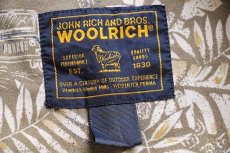 画像3: 00s Woolrichウールリッチ リーフ×ジープ 総柄 ボタンダウン 半袖 コットンシャツ L-T (3)