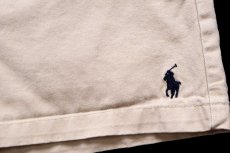 画像5: 00s RALPH LAUREN SPORT ラルフローレン ワンポイント コットン ショートパンツ ライトカーキ 12★ショーツ (5)