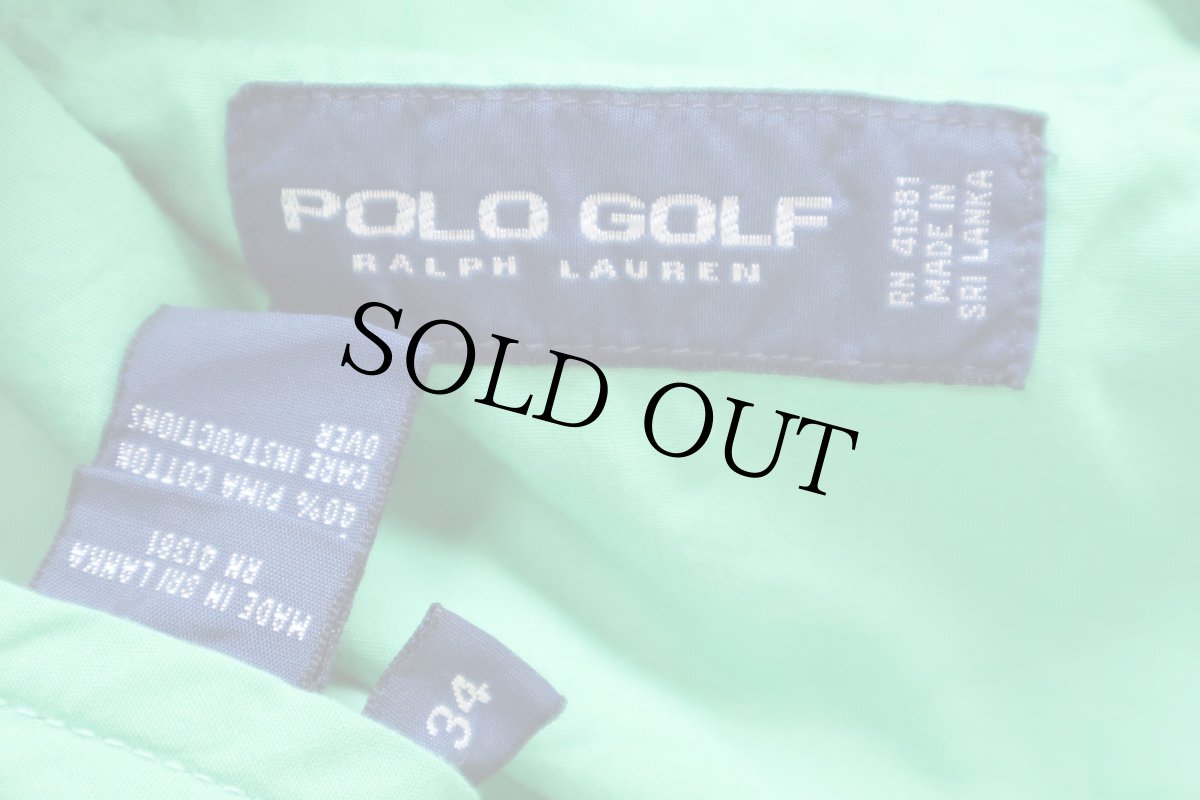 画像5: 00s POLO GOLF ラルフローレン ピマ コットン ショートパンツ グリーン W34★ショーツ (5)