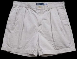 90s ポロ ラルフローレン TYLER SHORT ツータック コットン チノ