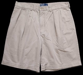 90s ポロ ラルフローレン TYLER SHORT ツータック コットン チノ