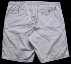 画像2: ポロ ラルフローレン CLASSIC FIT コットン チノ ショートパンツ グレー W44B★148 特大 ショーツ (2)