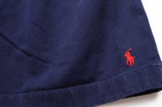 画像7: 90s POLO SPORT ポロ スポーツ ラルフローレン ワンポイント ツータック コットン ショートパンツ 紺 12★ショーツ (7)
