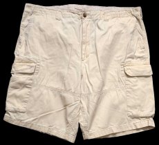 画像1: ポロ ラルフローレン RELAXED FIT コットン カーゴ ショートパンツ クリーム W44B★特大 ショーツ (1)