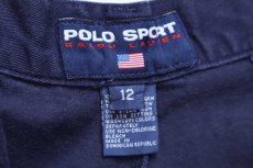 画像5: 90s POLO SPORT ポロ スポーツ ラルフローレン ワンポイント ツータック コットン ショートパンツ 紺 12★ショーツ (5)