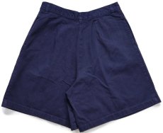 画像2: 90s POLO SPORT ポロ スポーツ ラルフローレン ワンポイント ツータック コットン ショートパンツ 紺 12★ショーツ (2)