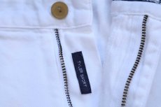 画像6: 90s メキシコ製 ポロ ラルフローレン TYLER SHORT ツータック コットン チノ ショートパンツ 白 W34★150 ショーツ (6)