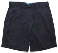 画像1: 00s ポロ ラルフローレン PROSPECT SHORT コットン チノ ショートパンツ 黒 W36★135 ショーツ (1)
