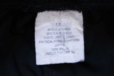 画像6: 15 米軍 U.S.ARMY ロゴ刺繍 APFU トレーニング ナイロンパンツ 黒 L/L★08 IPFU (6)