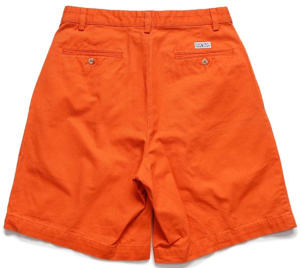 90s ポロ ラルフローレン TYLER SHORT ツータック コットン チノ