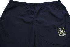 画像4: 11 米軍 U.S.ARMY ロゴ刺繍 APFU トレーニング ナイロンパンツ 黒 L/S★11 IPFU (4)