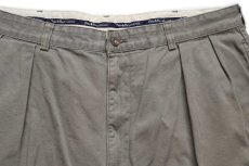 画像3: 90s メキシコ製 ポロ ラルフローレン ANDREW SHORT ツータック コットン チノ ショートパンツ グリーングレー W38★145 ショーツ (3)