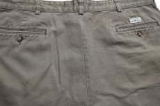画像4: 90s メキシコ製 ポロ ラルフローレン ANDREW SHORT ツータック コットン チノ ショートパンツ グリーングレー W38★145 ショーツ (4)