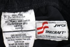 画像6: 11 米軍 U.S.ARMY ロゴ刺繍 APFU トレーニング ナイロンパンツ 黒 S/L★03 IPFU (6)
