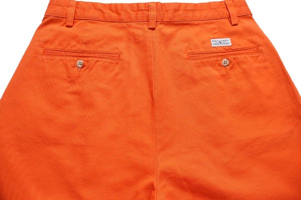90s ポロ ラルフローレン TYLER SHORT ツータック コットン チノ