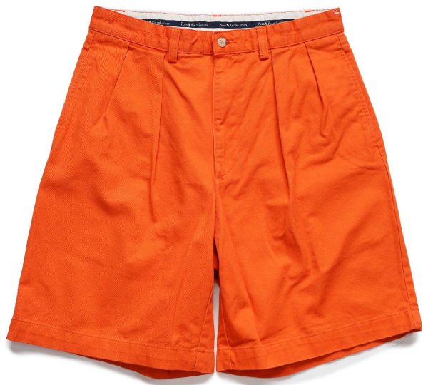 ラルフローレン 90s TYLER SHORT ツータック チノ 短パン 35 90s ポロ ラルフローレン TYLER SHORT ツータック コットン チノ