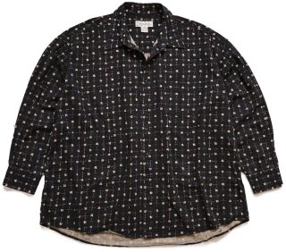 40s Beaconビーコン 総柄 ショールカラー ブランケット ガウン
