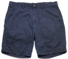 画像1: ポロ ラルフローレン CLASSIC FIT 9 コットン チノ ショートパンツ 紺 W36★81 ショーツ (1)