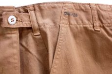 画像7: 70s 米軍 U.S.ARMY ベイカータイプ コットンドリル フードハンドラーパンツ 後染め 薄レンガ M★ミルクパンツ (7)
