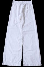 画像3: 60s 米軍 U.S.NAVY コットン セーラーパンツ ホワイト W30 (3)