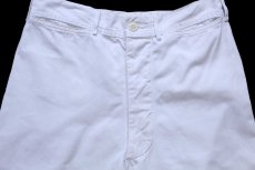 画像4: 60s 米軍 U.S.NAVY コットン セーラーパンツ ホワイト W30 (4)