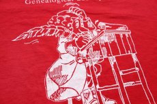 画像4: デッドストック★90s USA製 Jefferson County Genealogical Society アート Tシャツ 赤 L (4)