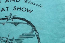 画像5: 90s USA製 ANTIQUE AND Classic BOAT SHOW CALADESI ISLAND State Park 帆船 アート Tシャツ ティファニーブルー L (5)