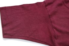 画像6: 80s USA製 Healthknit FSU PAM フェルトプリント Tシャツ バーガンディ M (6)