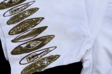 画像6: ハワイ製 Ali'i Fashions サーフボード オープンカラー コットン アロハシャツ 白 (6)