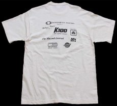 画像3: 00s USA製 S.O.S. 地球 ガンジャ アート 協賛 両面プリント オーガニックコットンTシャツ 生成り L (3)