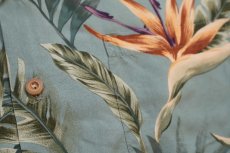 画像4: ハワイ製 PARADISE FOUND 極楽鳥花 オープンカラー レーヨン アロハシャツ L (4)