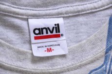 画像5: 00s Oregon Inlet Fishing Center カジキ マグロ サメ アート オールオーバープリント コットンTシャツ 杢ライトグレー M (5)