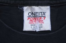 画像5: 90s USA製 CALIFORNIA ヤシの木 ビーチ アート コットンTシャツ 黒 フェード L (5)