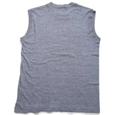 画像3: 80s USA製 Sun Solutions サングラス ヤシの木 アート ノースリーブ Tシャツ 杢グレー XL (3)