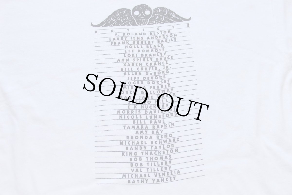 画像4: 90s USA製 Hanes DEALING WITH DEATH Expressions of mourning for friends lost to AIDS アート コットンTシャツ 白 XL (4)