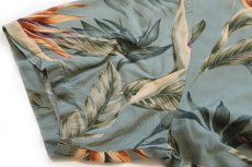 画像6: ハワイ製 PARADISE FOUND 極楽鳥花 オープンカラー レーヨン アロハシャツ L (6)