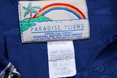 画像5: ハワイ製 PARADISE FOUND PONTIAC GTO 総柄 オープンカラー レーヨンシャツ XL★アロハ (5)